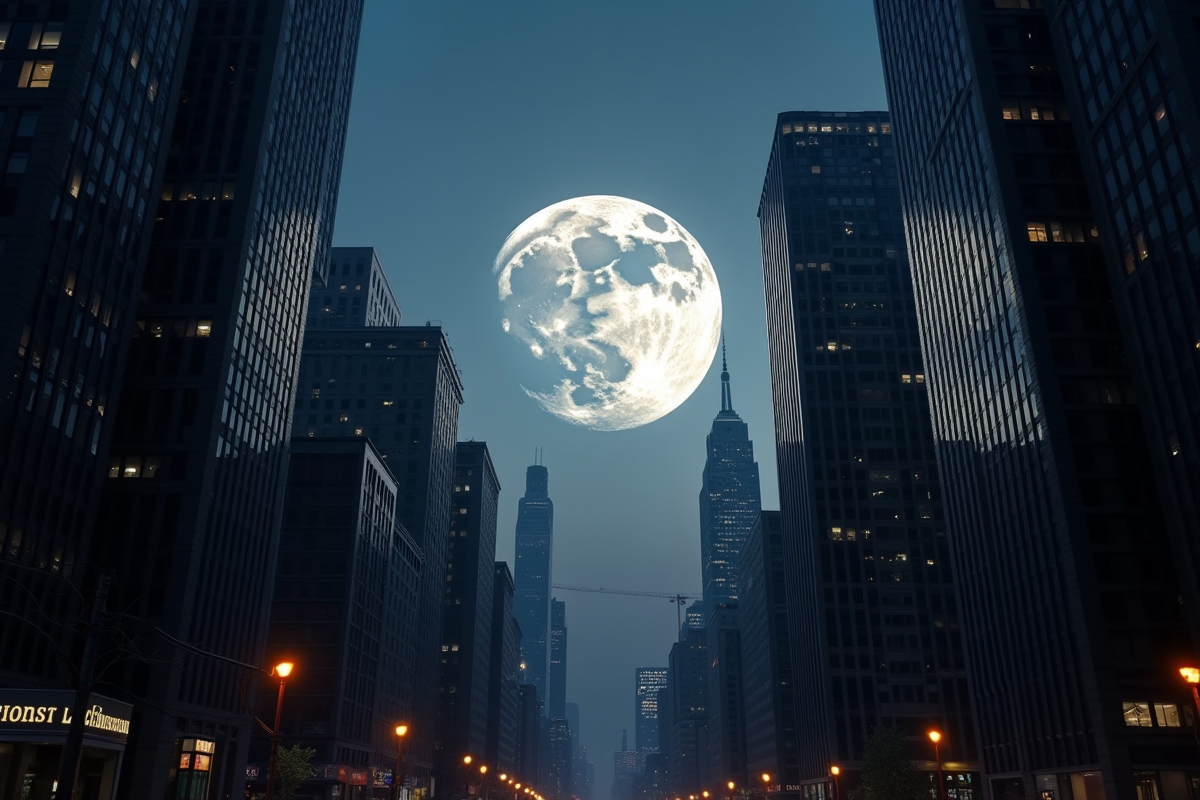 lune nocturne