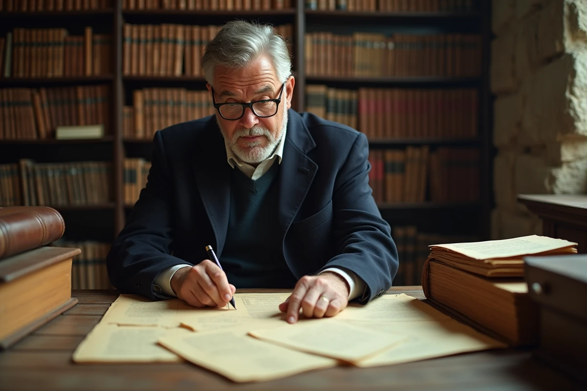 Archiviste consultant des registres historiques pour des recherches biographiques sur Patrick Dutartre
